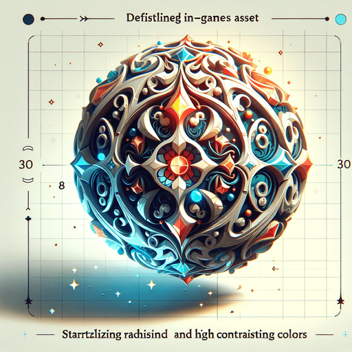 Esfera del dragon.
Single Game Texture.  In-Game asset.  2d.  Blank background.  High contrast.  No shadows