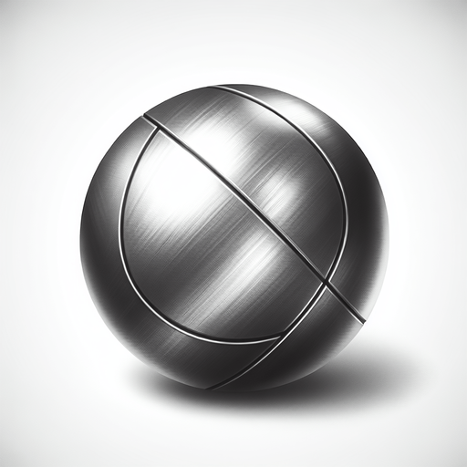 metal ball.
Single Game Texture. In-Game asset. 2d. Blank background. High contrast. No shadows.