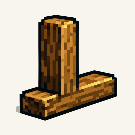Una madera separadora de estantería pixel art estilo metal slug vista de perfil
In-Game asset.  2d.  High contrast.  No shadows