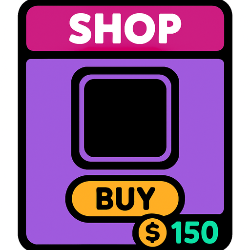 shopPanel.
In-Game asset.  2d.  High contrast.  No shadows