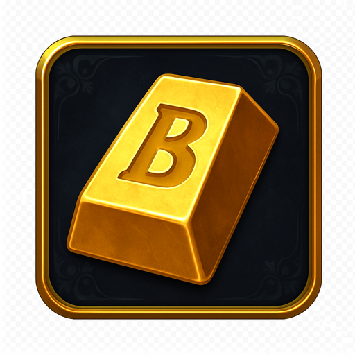 Crea un asset de fondo para el símbolo 'B' de Megaways (Barra de Oro).
Un panel cuadrado o ligeramente redondeado. Fondo de terciopelo oscuro (negro o azul noche) o un metal pulido muy oscuro. Borde elegante dorado o plateado. Puede tener un patrón sutil de filigrana de casino en las esquinas. Debe ser un fondo neutro pero lujoso para que la barra de oro resalte. Fondo transparente.
In-Game asset.  2d.  High contrast.  No shadows