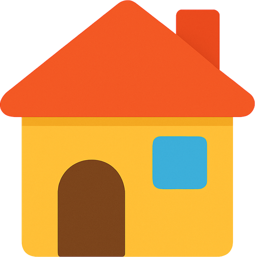 a single simple kawaii house without outlines and no face, for a non-distracting game background.
In-Game asset.  2d.  High contrast.  No shadows