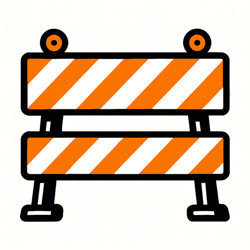 bariyer.
In-Game asset.  2d.  High contrast.  No shadows