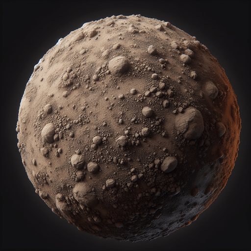 Dirt particle.
Single Game Texture.  In-Game asset.  2d.  Blank background.  High contrast.  No shadows