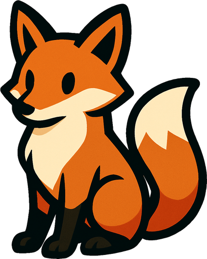 Fox.
In-Game asset.  2d.  High contrast.  No shadows