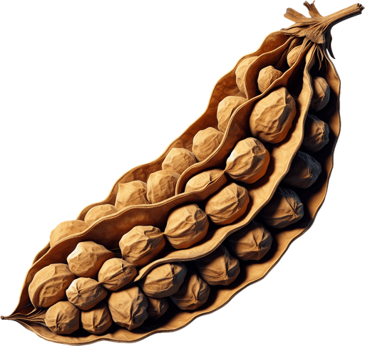 A dried split pea..
Single Game Texture.  In-Game asset.  2d.  Blank background.  High contrast.  No shadows