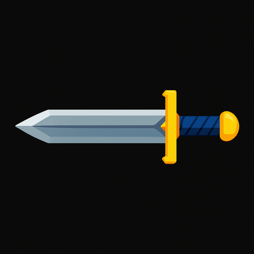 HORIZONTAL BLADE.
In-Game asset.  2d.  High contrast.  No shadows
