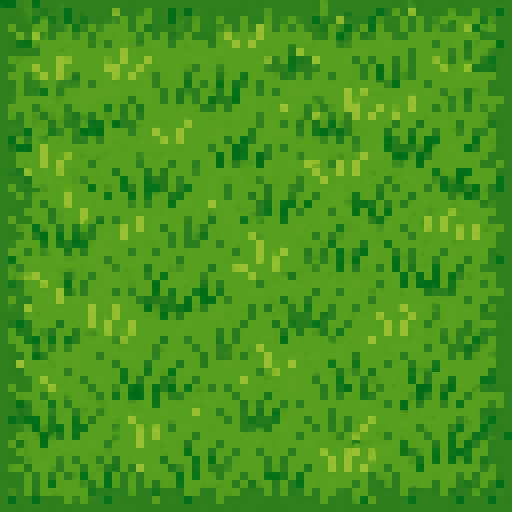 suelo de pasto de pixeles.
In-Game asset.  2d.  High contrast.  No shadows