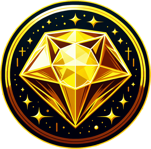yellow orb like a diamond cut gem. transparent background..
Single Game Texture. In-Game asset. 2d. Blank background. High contrast. No shadows.