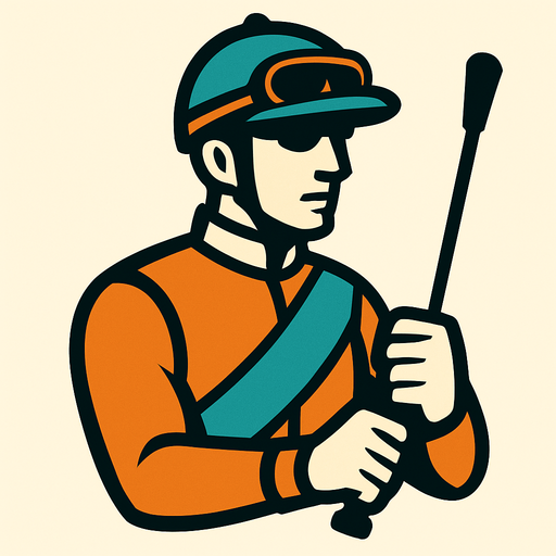Jockey.
In-Game asset.  2d.  High contrast.  No shadows