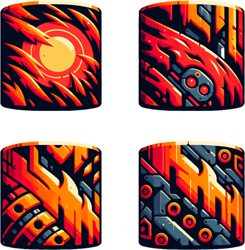 tile mg.
Single Game Texture.  In-Game asset.  2d.  Blank background.  High contrast.  No shadows