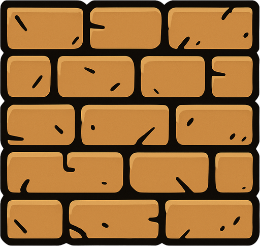 Tan wall.
In-Game asset.  2d.  High contrast.  No shadows