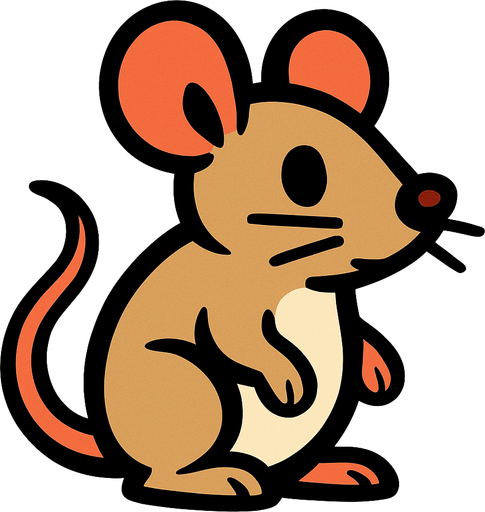mouse.
In-Game asset.  2d.  High contrast.  No shadows