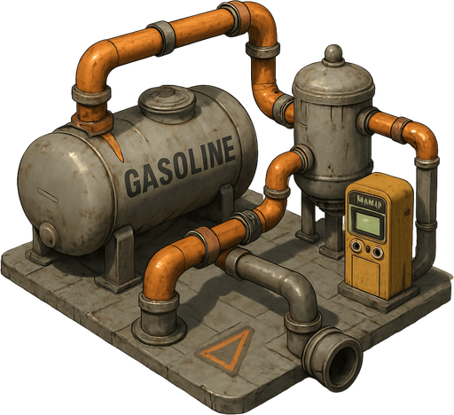 outgoing gasoline infrastructure system.
In-Game asset