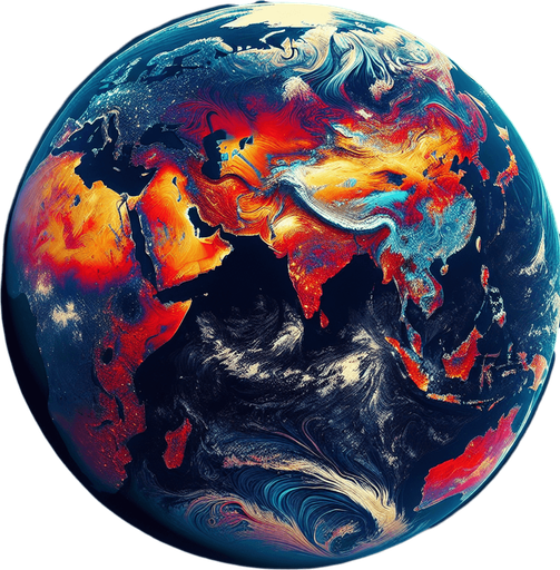 planet earth.
Single Game Texture.  In-Game asset.  2d.  Blank background.  High contrast.  No shadows