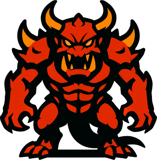 boss creature.
In-Game asset.  2d.  High contrast.  No shadows