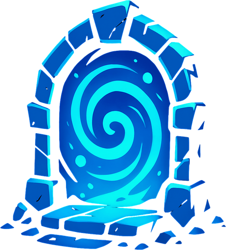Portal.
In-Game asset.  2d.  High contrast.  No shadows