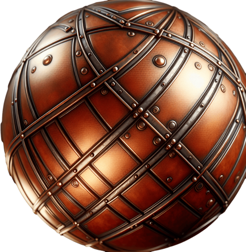 Metallic marron clear background.
Single Game Texture. In-Game asset. 2d. Blank background. High contrast. No shadows.