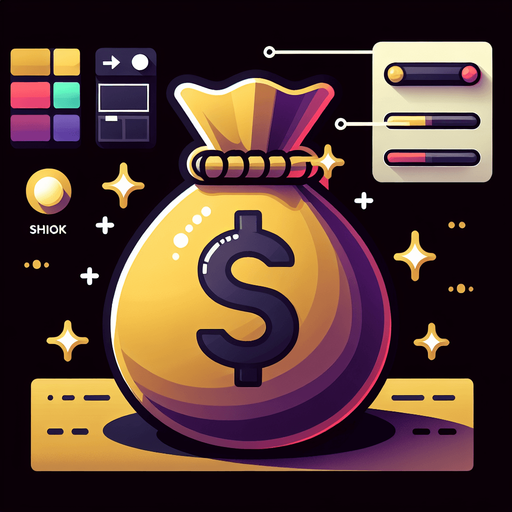 money bag.
Single Game Texture.  In-Game asset.  2d.  Blank background.  High contrast.  No shadows