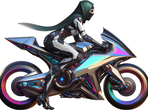 sci fi bike with person riding facing right side
Single Game Texture.  In-Game asset.  High contrast.
Single Game Texture.  In-Game asset.  2d.  Blank background.  High contrast.  No shadows