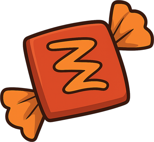 candy. No background. Transparent background. Blank background. No shadows. 2d. In-Game asset. flat