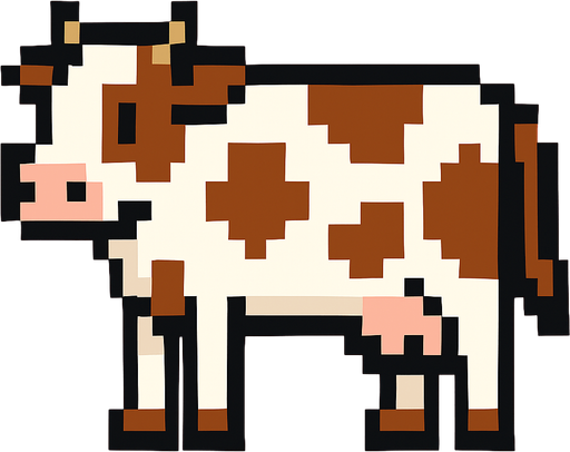 Inek pixel.
In-Game asset.  2d.  High contrast.  No shadows