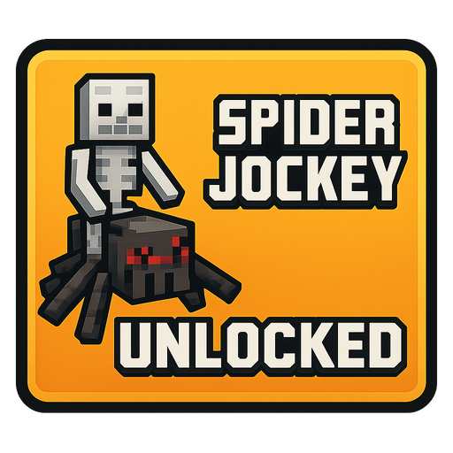Spider jockey unlocked button.
In-Game asset.  2d.  High contrast.  No shadows