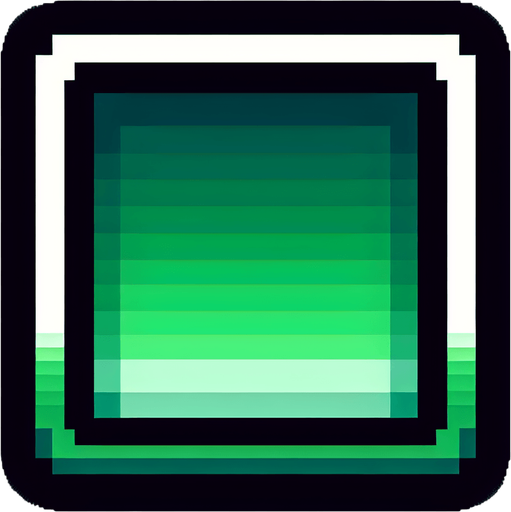 Um quadrado verde gradiente verde verde claro, com borda branca,2d pixel fundo png.
Single Game Texture. In-Game asset. 2d. Blank background. High contrast. No shadows.
