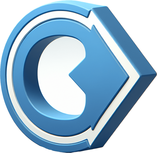 double-sided blue arrow in the form of a semicircle.
Single Game Texture. In-Game asset. 2d. Blank background. High contrast. No shadows.