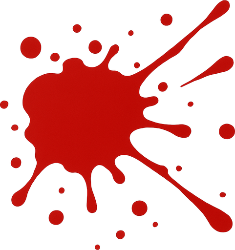 blood.
In-Game asset.  2d.  High contrast.  No shadows