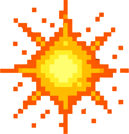8bit energyParticle.
In-Game asset.  2d.  High contrast.  No shadows