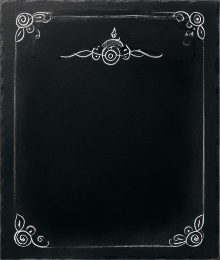 The Words "MASTER POTION" in white chalk