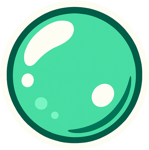 Sprite bubble ball.
In-Game asset.  2d.  High contrast.  No shadows
