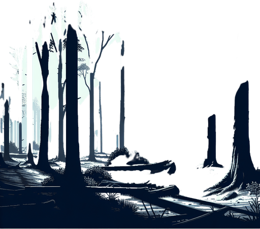 un background de un bosque

width: 2048, height: 1756.
Single Game Texture.  In-Game asset.  2d.  Blank background.  High contrast.  No shadows