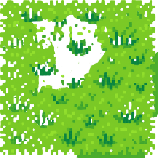 cesped pixelart.
In-Game asset.  2d.  High contrast.  No shadows