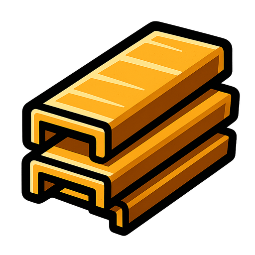 Stapler bullet.
In-Game asset.  2d.  High contrast.  No shadows