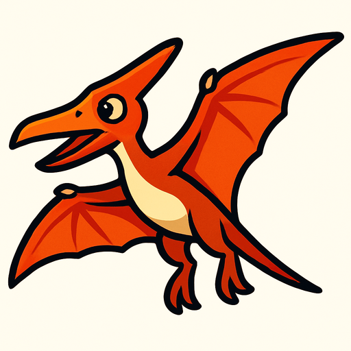 Pterodactyl.
In-Game asset.  2d.  High contrast.  No shadows