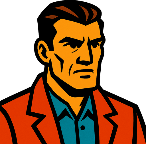 man.
In-Game asset.  2d.  High contrast.  No shadows