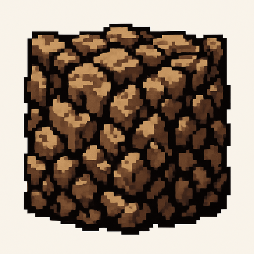 roca madre.
In-Game asset.  2d.  High contrast.  No shadows. pixelart