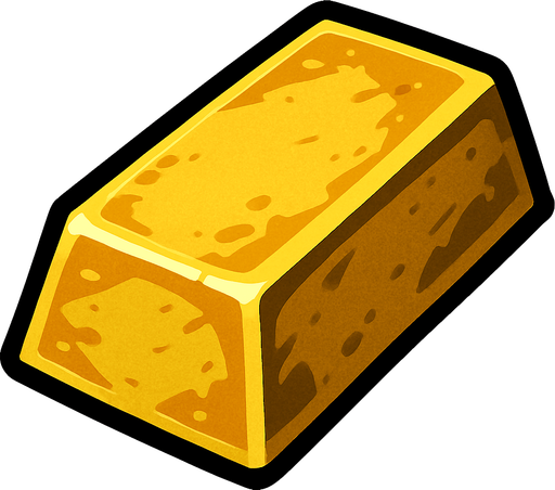 Oro.
In-Game asset.  2d.  High contrast.  No shadows