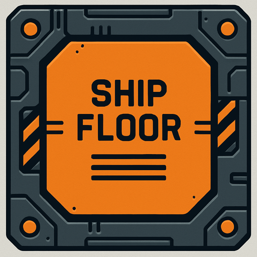 shipFloor casella.
In-Game asset.  2d.  High contrast.  No shadows