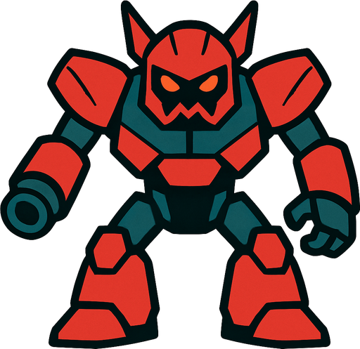 Enemy robot.
In-Game asset.  2d.  High contrast.  No shadows