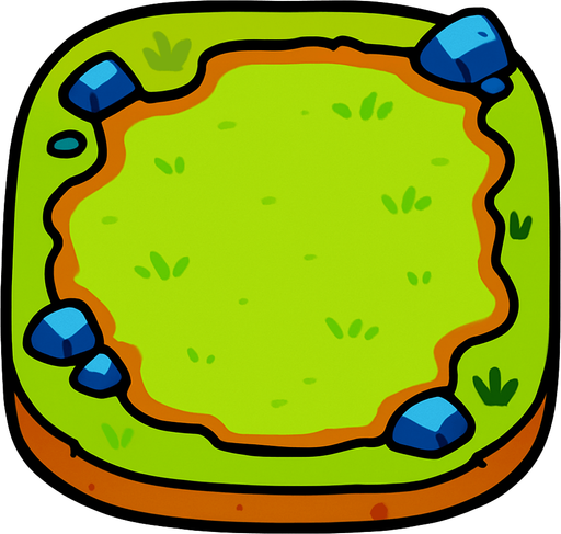 area.
In-Game asset.  2d.  High contrast.  No shadows