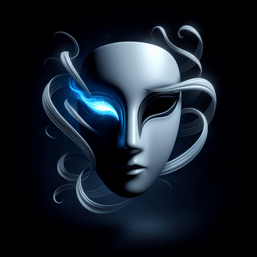 Phantom Mask Icon:

A mysterious, floating mask with glowing eyes and tendrils of shadow curling around it, symbolizing illusions and deception..
Colors: White mask with glowing blue accents and black shadows.