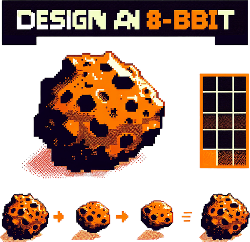 8-bit. asteroid. orange. in game asset. 2d. no shadow..
Single Game Texture. In-Game asset. 2d. Blank background. High contrast. No shadows.