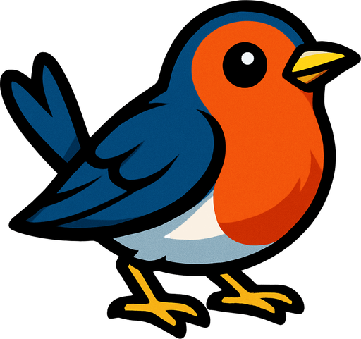 Bird.
In-Game asset.  2d.  High contrast.  No shadows