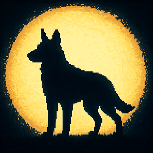 Cambia al guardia por la silueta de un perro