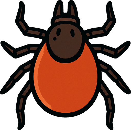 Tick bug.
In-Game asset.  2d.  High contrast.  No shadows