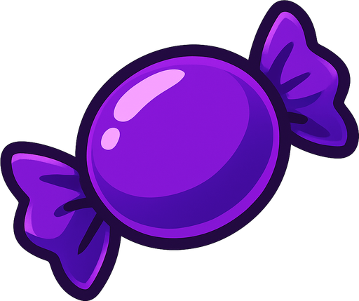 candy_purple.
In-Game asset.  2d.  High contrast.  No shadows