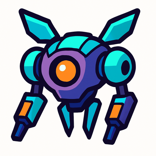dron enemy.
In-Game asset.  2d.  High contrast.  No shadows